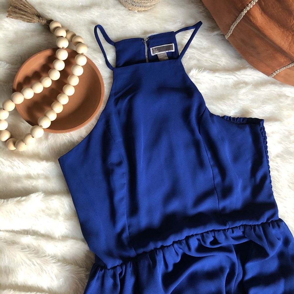 Formal Blue Floor-Length Dress